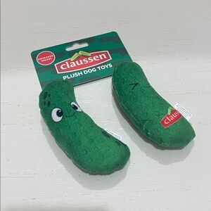 Claussen Pickle Plush Dog Squeaky Crinkle Toy